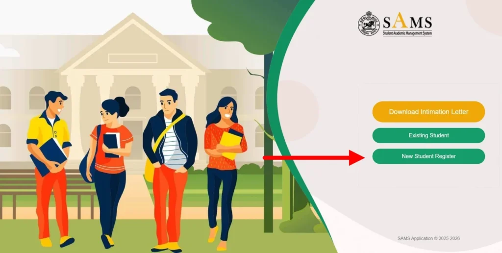 Click 'New Student Registration'