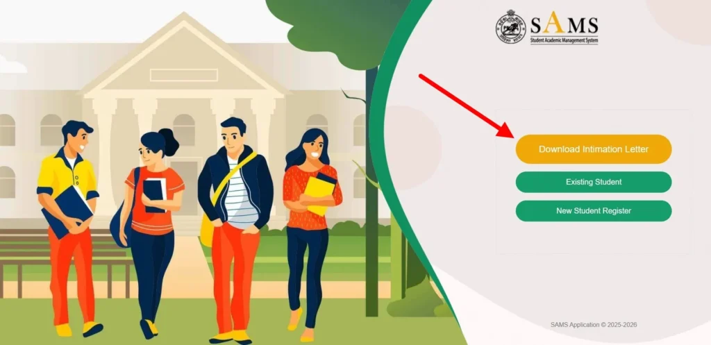 Click on the Intimation Letter